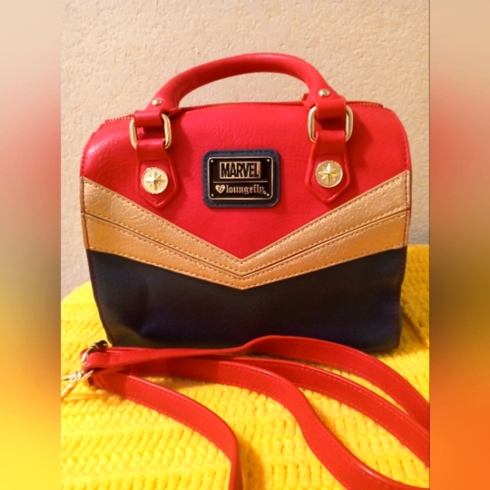 Loungefly x Disney Captain Marvel Crossbody Purse